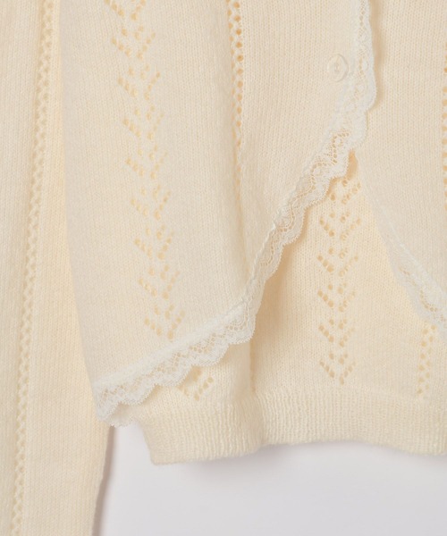 Heather（ヘザー）の「透かし編みレースカーデ/キャミ2P　656553（アンサンブル・レディース・アイボリー/ミント/ピンク・FREE）」の19枚目の写真