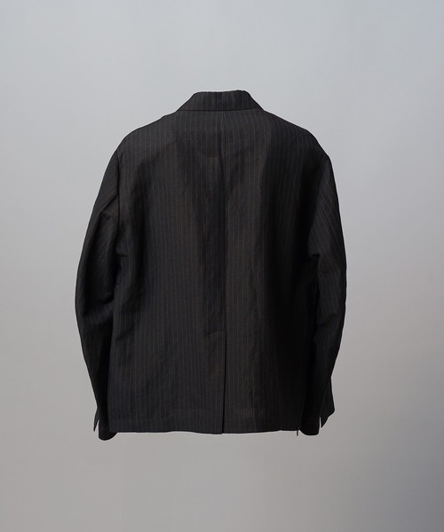 MAISON SPECIAL(メゾンスペシャル)の「《UNISEX》Washer Wool Linen Prime-Over-Over 6B DoubleTailored Jacket/ワッシャーウールリネンプライムオーバー6Bダブルテーラードジャケット【MAISON SPECIAL/メゾンスペシャル】■セットアップ対応■(テーラードジャケット・メンズ・ブラック/チャコールグレー/グレー・2/1/0)」の22枚目の写真