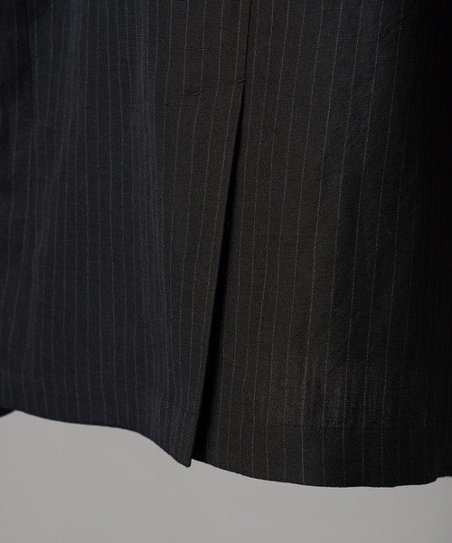 MAISON SPECIAL(メゾンスペシャル)の「《UNISEX》Washer Wool Linen Prime-Over-Over 6B DoubleTailored Jacket/ワッシャーウールリネンプライムオーバー6Bダブルテーラードジャケット【MAISON SPECIAL/メゾンスペシャル】■セットアップ対応■(テーラードジャケット・メンズ・ブラック/チャコールグレー/グレー・2/1/0)」の17枚目の写真