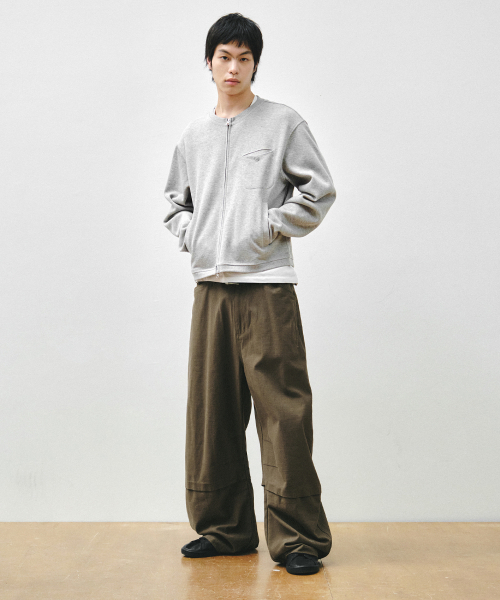 INTEMPOMOOD（インテンポムード）の「ソーホー ワイド コットンパンツ_カーキ（その他パンツ・メンズ・カーキ・MEDIUM/LARGE/X-LARGE）」の7枚目の写真