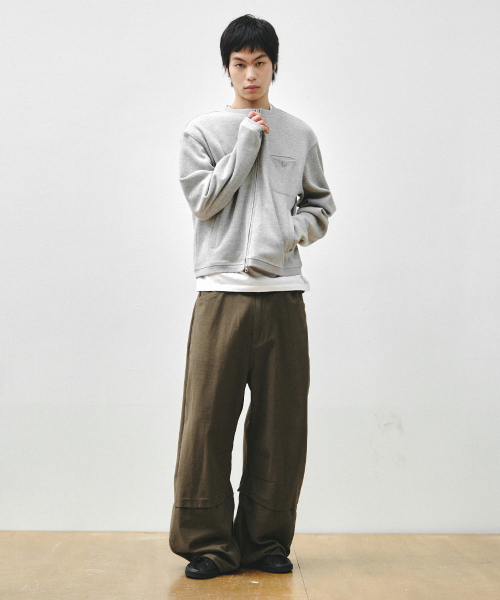 INTEMPOMOOD（インテンポムード）の「ソーホー ワイド コットンパンツ_カーキ（その他パンツ・メンズ・カーキ・MEDIUM/LARGE/X-LARGE）」の8枚目の写真