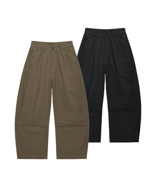 INTEMPOMOOD（インテンポムード）の「ソーホー ワイド コットンパンツ_カーキ（その他パンツ・メンズ・カーキ・MEDIUM/LARGE/X-LARGE）」の11枚目の写真