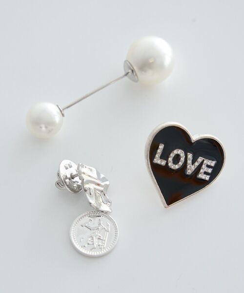 earth music&ecology（アースミュージックアンドエコロジー）の「ハッピーモチーフブローチセット（ブローチ/コサージュ・レディース・ゴールド/シルバー・FREE）」の2枚目の写真