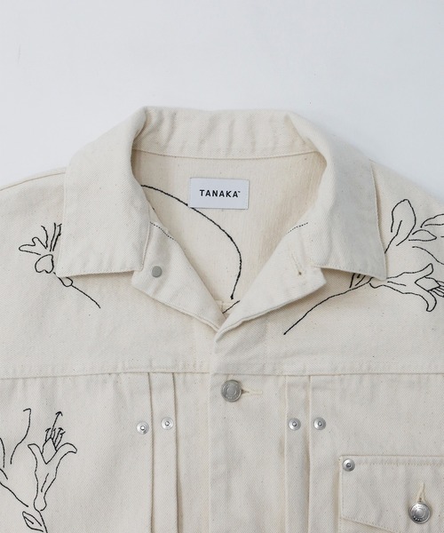 TANAKA(タナカ)の「【TANAKA/タナカ】THE JEAN JACKET(デニムジャケット・メンズ・ホワイト・M/S)」の12枚目の写真