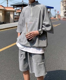 link lot（リンクロット）の「【26年春夏新作】【2点セット】カレッジロゴ ハイネックリラックスセットアップ（セットアップ）」