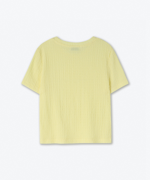 MUSINSA STANDARD KIDS（ムシンサスタンダードキッズ）の「クランクルジャージTシャツ[レモン]（Tシャツ/カットソー・レディース・その他・100/110/120/130/140/150/160）」の3枚目の写真