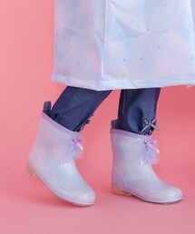 SLAP SLIP（スラップスリップ）の「【お揃い】オーロラキラキラプリント総柄レインブーツ(13~18cm)（レインシューズ）」