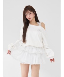 Darich（ダーリッチ）の「ホルターレースワンショルスウェットトップス（スウェット）」