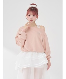 Darich（ダーリッチ）の「ホルターレースワンショルスウェットトップス（スウェット）」