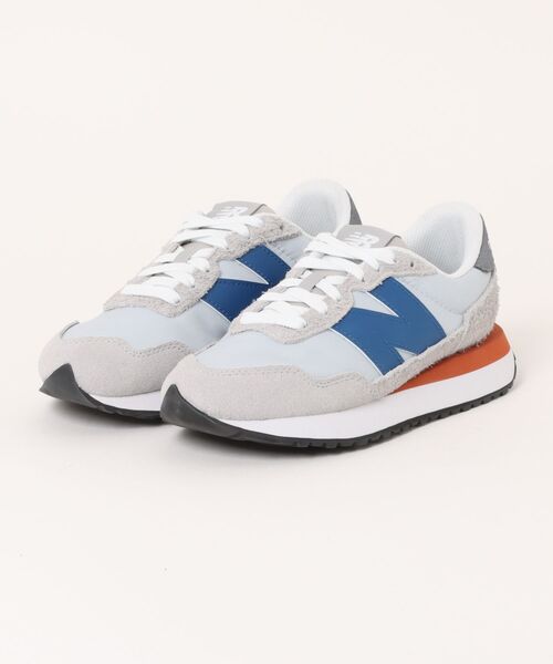 NEW BALANCE(ニューバランス)の「【New Balance/ニューバランス】NB M237 4SC D(スニーカー・メンズ・ホワイト×ブルー・23.0cm/23.5cm/24.0cm/24.5cm/25.0cm/25.5cm/26.0cm/26.5cm/27.0cm/27.5cm/28.0cm/22.5cm)」の1枚目の写真