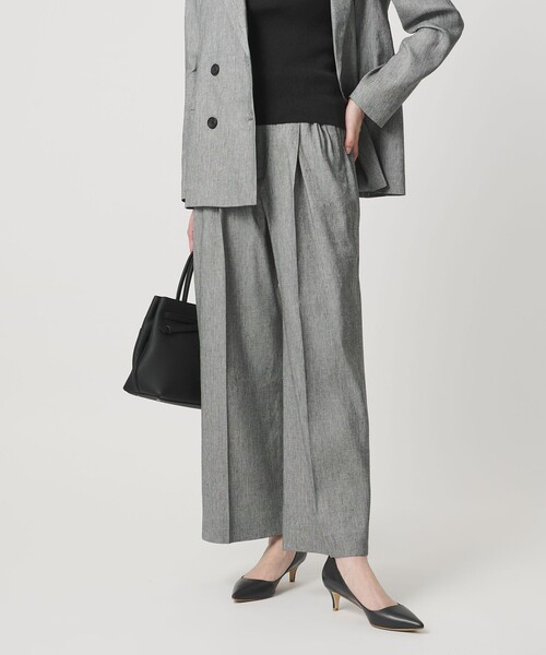 UNITED ARROWS(ユナイテッドアローズ)の「ECLISSE ストレート ワイドパンツ(その他パンツ・レディース・その他1/ネイビー/その他7/ナチュラル・36/34/38/40)」の3枚目の写真