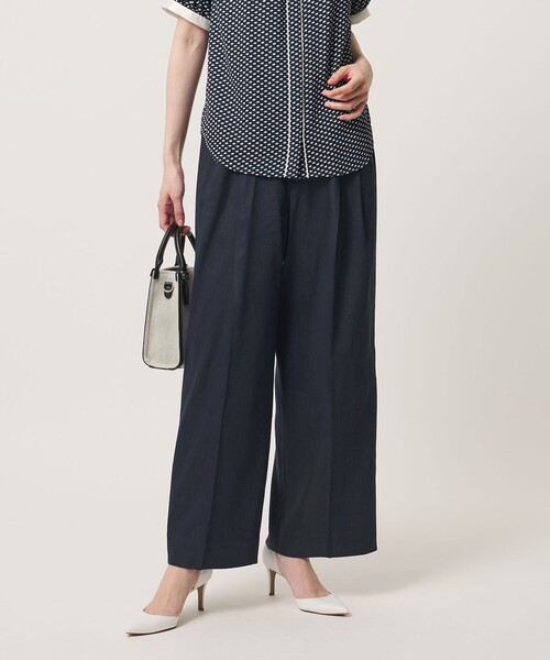 UNITED ARROWS(ユナイテッドアローズ)の「ECLISSE ストレート ワイドパンツ(その他パンツ・レディース・その他1/ネイビー/その他7/ナチュラル・36/34/38/40)」の2枚目の写真