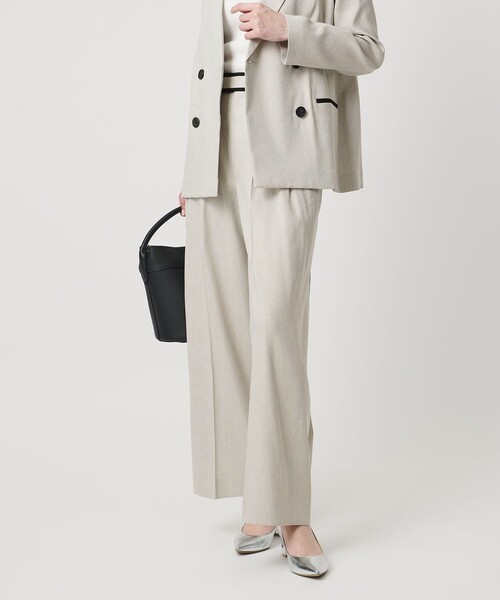 UNITED ARROWS(ユナイテッドアローズ)の「ECLISSE ストレート ワイドパンツ(その他パンツ・レディース・その他1/ネイビー/その他7/ナチュラル・36/34/38/40)」の5枚目の写真