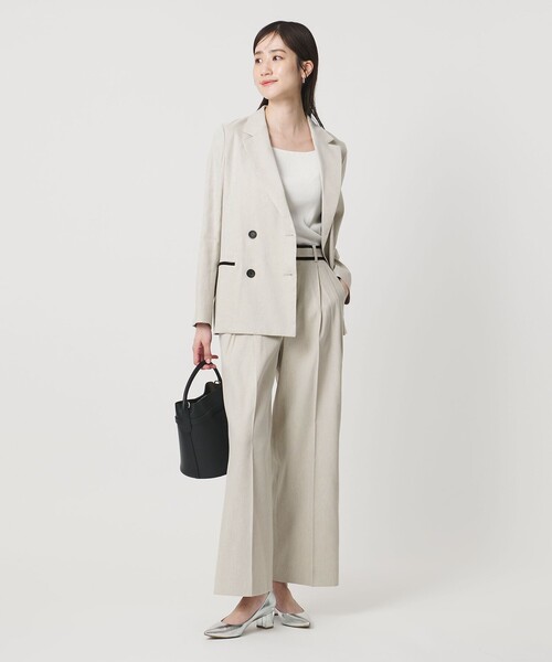 UNITED ARROWS(ユナイテッドアローズ)の「ECLISSE ストレート ワイドパンツ(その他パンツ・レディース・その他1/ネイビー/その他7/ナチュラル・36/34/38/40)」の6枚目の写真