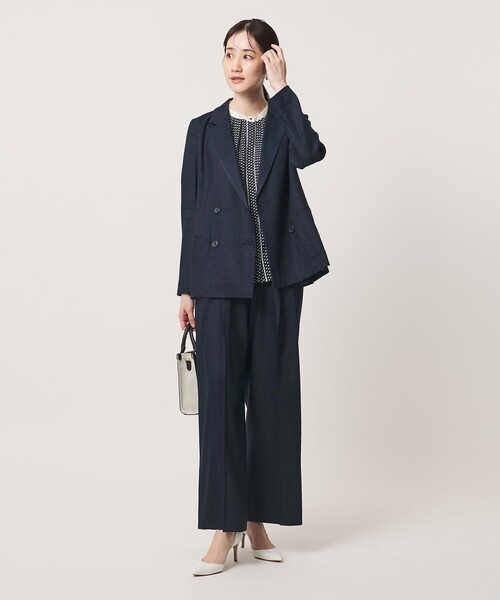 UNITED ARROWS(ユナイテッドアローズ)の「ECLISSE ストレート ワイドパンツ(その他パンツ・レディース・その他1/ネイビー/その他7/ナチュラル・36/34/38/40)」の10枚目の写真