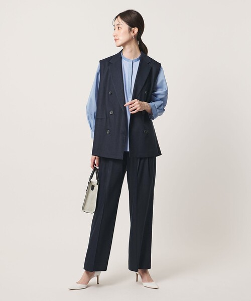 UNITED ARROWS(ユナイテッドアローズ)の「ECLISSE ストレート ワイドパンツ(その他パンツ・レディース・その他1/ネイビー/その他7/ナチュラル・36/34/38/40)」の11枚目の写真