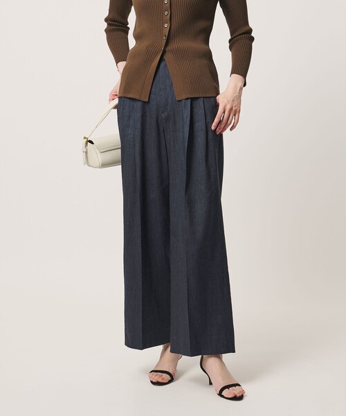 UNITED ARROWS(ユナイテッドアローズ)の「ECLISSE ストレート ワイドパンツ(その他パンツ・レディース・その他1/ネイビー/その他7/ナチュラル・36/34/38/40)」の14枚目の写真