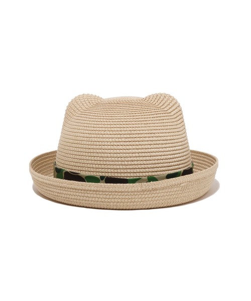 A BATHING APE(アベイシングエイプ)の「ABC CAMO MILO FACE BLADE HAT(ハット・キッズ・ブラック/ベージュ・SMALL/MEDIUM)」の6枚目の写真