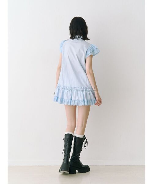 jouetie(ジュエティ)の「フロントフリルチュニックシャツ 春服(シャツ/ブラウス・レディース・ブルー/ブラック/オフホワイト・MEDIUM)」の22枚目の写真