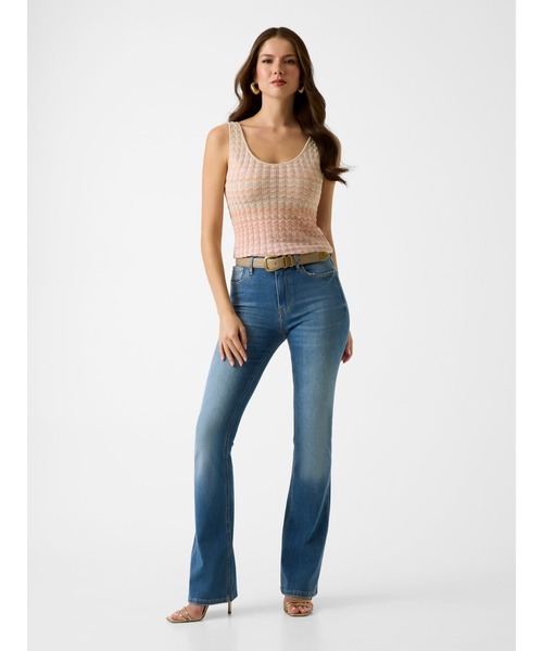 Guess(ゲス)の「ROSALYN Tank Sweater ニット タンクトップ(タンクトップ・レディース・ライトブルー/ピンク・SMALL/LARGE/MEDIUM/X-SMALL)」の6枚目の写真