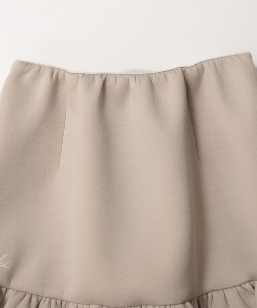 MERAKI（メラキ）の「ギャザーフリルパールスカート（スカート・レディース・ブラック/ピンク/ベージュ・FREE）」の5枚目の写真