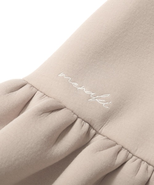 MERAKI（メラキ）の「ギャザーフリルパールスカート（スカート・レディース・ブラック/ピンク/ベージュ・FREE）」の7枚目の写真