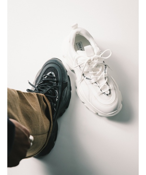 STEVE MADDEN(スティーブマデン)の「厚底ボリュームスニーカー/S.MADDEN RECOUPE-M-RS(スニーカー・メンズ・ブラック/ホワイト・26.0cm/26.5cm/27.0cm/27.5cm)」の6枚目の写真