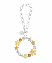 MK MICHEL KLEIN（エムケーミッシェルクラン）の「フラワーサークルチャーム（キーホルダー）」