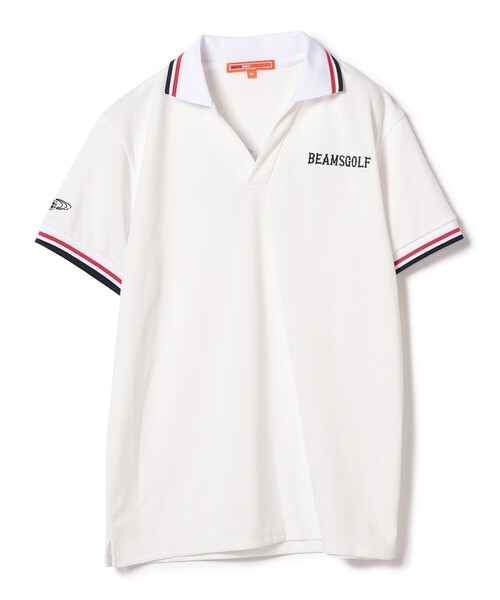BEAMS GOLF(ビームスゴルフ)の「ORANGE LABEL / バックロゴ スキッパー ポロシャツ(吸水速乾)(ポロシャツ・レディース・ネイビー/ベージュ/ホワイト・LARGE/MEDIUM/SMALL)」の11枚目の写真