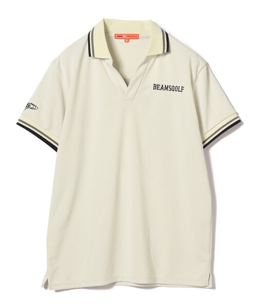 BEAMS GOLF(ビームスゴルフ)の「ORANGE LABEL / バックロゴ スキッパー ポロシャツ(吸水速乾)(ポロシャツ・レディース・ネイビー/ベージュ/ホワイト・LARGE/MEDIUM/SMALL)」の14枚目の写真