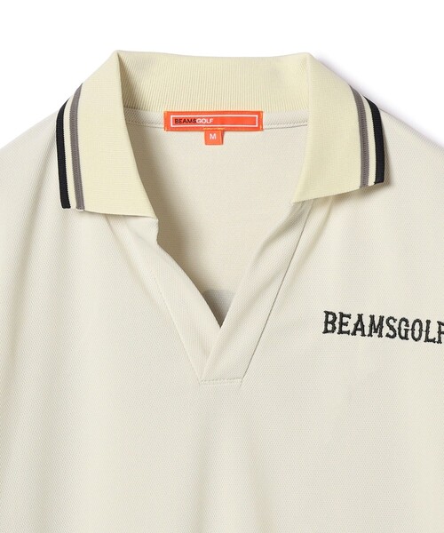 BEAMS GOLF(ビームスゴルフ)の「ORANGE LABEL / バックロゴ スキッパー ポロシャツ(吸水速乾)(ポロシャツ・レディース・ネイビー/ベージュ/ホワイト・LARGE/MEDIUM/SMALL)」の15枚目の写真