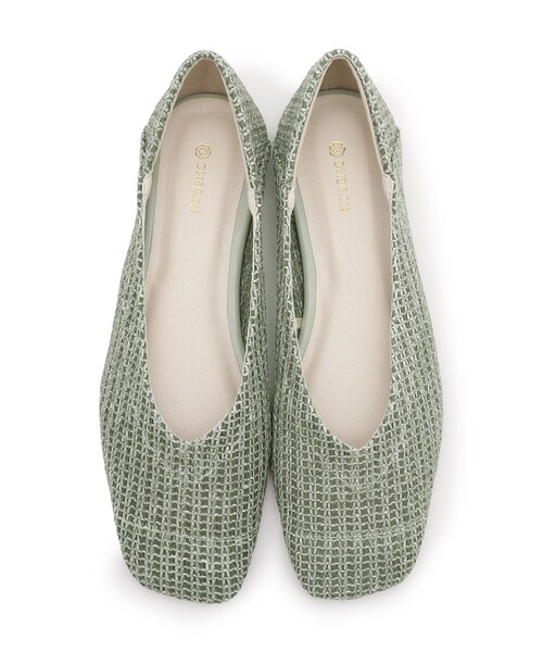 ITS'DEMO（イッツデモ）の「【3E幅】スクエアフラットパンプス（パンプス・レディース・ブラック系3/グリーン系その他5/アイボリー系3/ブラック・40/38）」の8枚目の写真