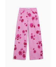 Desigual | 花柄デニムパンツ ピンク(デニムパンツ)