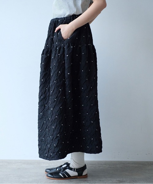 bulle de savon(ビュルデサボン)の「くしゅくしゅdot スカート(スカート・レディース・ブラック・FREE)」の19枚目の写真