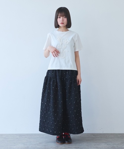 bulle de savon(ビュルデサボン)の「くしゅくしゅdot スカート(スカート・レディース・ブラック・FREE)」の12枚目の写真