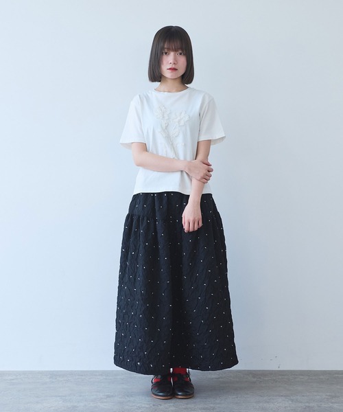 bulle de savon(ビュルデサボン)の「くしゅくしゅdot スカート(スカート・レディース・ブラック・FREE)」の9枚目の写真