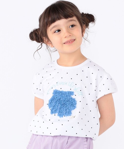 SHIPS(シップス)の「SHIPS KIDS:100~130cm / サマー モチーフ 半袖 Tシャツ(Tシャツ/カットソー・キッズ・ピンク/アイボリー/オフホワイト・100/110/130/120)」の3枚目の写真