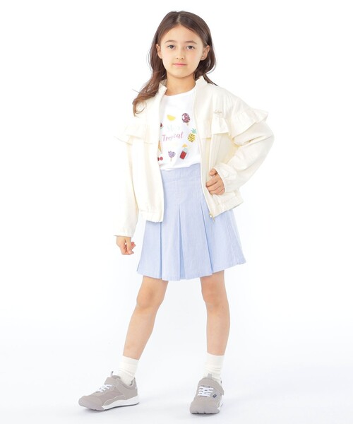 SHIPS(シップス)の「SHIPS KIDS:100~130cm / サマー モチーフ 半袖 Tシャツ(Tシャツ/カットソー・キッズ・ピンク/アイボリー/オフホワイト・100/110/130/120)」の8枚目の写真