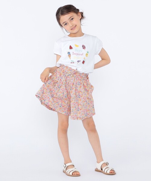 SHIPS(シップス)の「SHIPS KIDS:100~130cm / サマー モチーフ 半袖 Tシャツ(Tシャツ/カットソー・キッズ・ピンク/アイボリー/オフホワイト・100/110/130/120)」の10枚目の写真