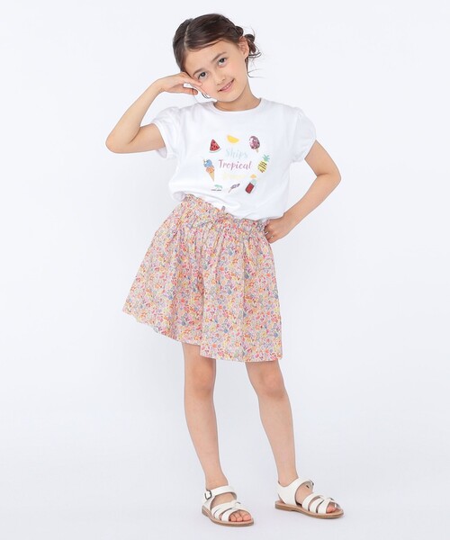 SHIPS(シップス)の「SHIPS KIDS:100~130cm / サマー モチーフ 半袖 Tシャツ(Tシャツ/カットソー・キッズ・ピンク/アイボリー/オフホワイト・100/110/130/120)」の11枚目の写真
