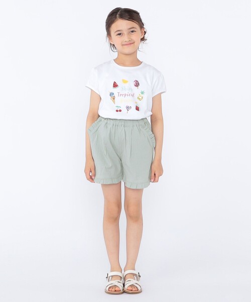 SHIPS(シップス)の「SHIPS KIDS:100~130cm / サマー モチーフ 半袖 Tシャツ(Tシャツ/カットソー・キッズ・ピンク/アイボリー/オフホワイト・100/110/130/120)」の12枚目の写真