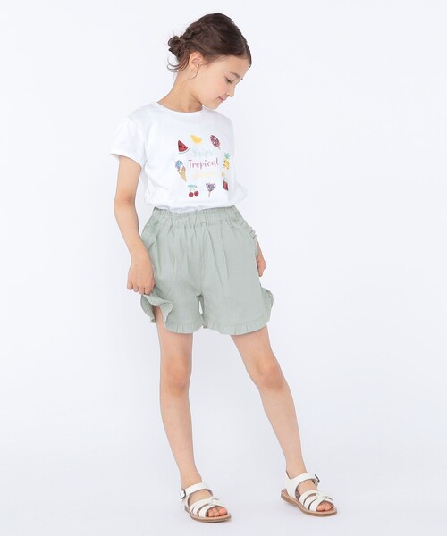 SHIPS(シップス)の「SHIPS KIDS:100~130cm / サマー モチーフ 半袖 Tシャツ(Tシャツ/カットソー・キッズ・ピンク/アイボリー/オフホワイト・100/110/130/120)」の13枚目の写真