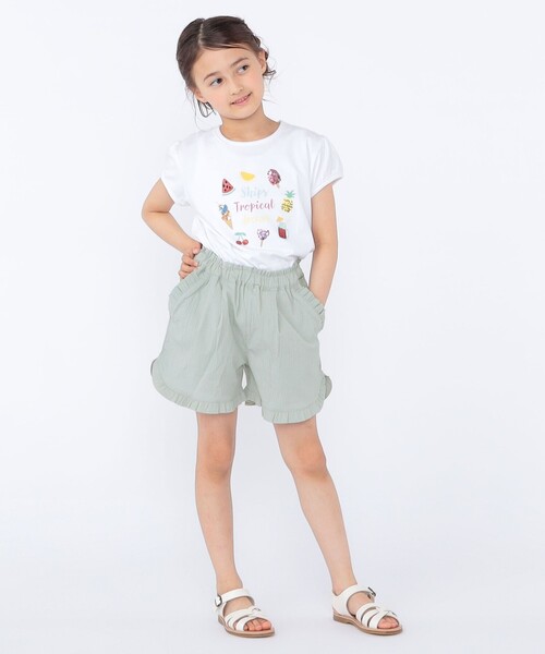 SHIPS(シップス)の「SHIPS KIDS:100~130cm / サマー モチーフ 半袖 Tシャツ(Tシャツ/カットソー・キッズ・ピンク/アイボリー/オフホワイト・100/110/130/120)」の14枚目の写真