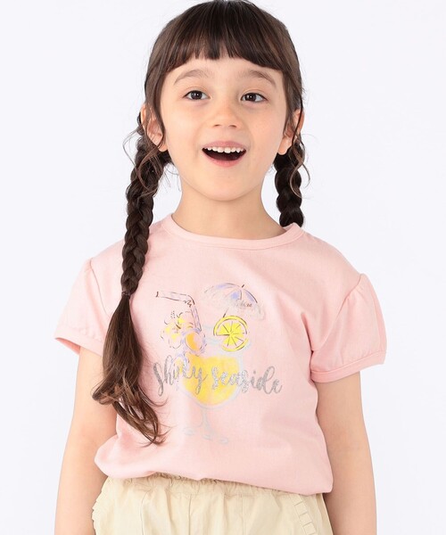 SHIPS(シップス)の「SHIPS KIDS:100~130cm / サマー モチーフ 半袖 Tシャツ(Tシャツ/カットソー・キッズ・ピンク/アイボリー/オフホワイト・100/110/130/120)」の21枚目の写真