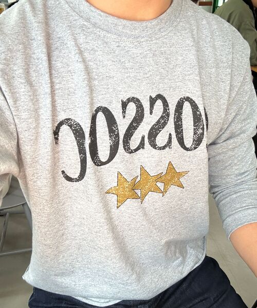 COSO(コソ)の「CCスタークラックロングスリーブ長袖(3 COLORS)(Tシャツ/カットソー・レディース・ホワイト/グレー/ブラック・MEDIUM/LARGE)」の9枚目の写真