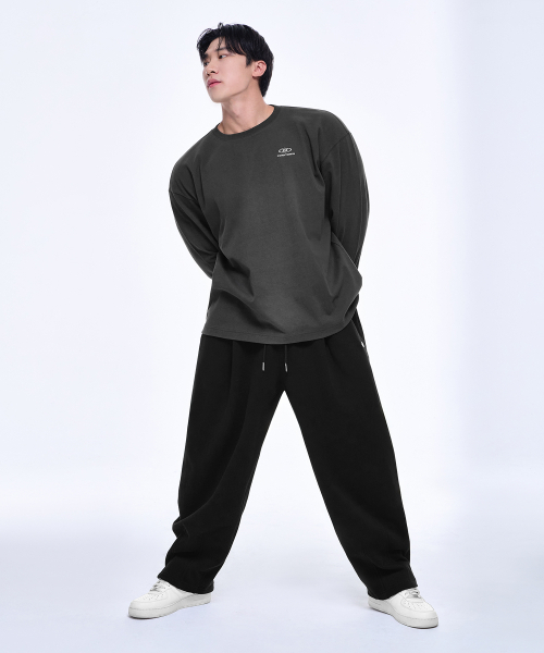 BORN TO WIN（ボーントゥウィン）の「SILVER B LOGO OVER FIT LONG SLEEVE [CHARCOAL]（Tシャツ/カットソー・メンズ・その他・1/2/4/3）」の6枚目の写真