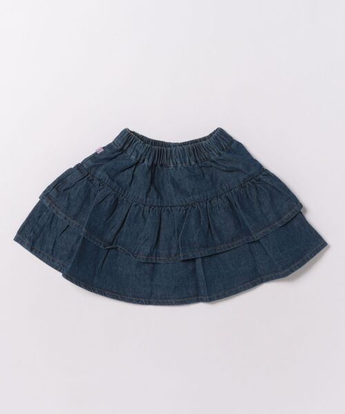 BABYDOLL（ベビードール）の「デニムティアードスカッツ 1567K（デニムスカート・キッズ・ライトインディゴブルー/ライトブルー・140cm/130cm/120cm/110cm/100cm/90cm）」の3枚目の写真