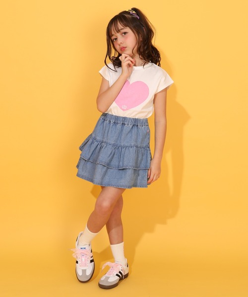 BABYDOLL（ベビードール）の「デニムティアードスカッツ 1567K（デニムスカート・キッズ・ライトインディゴブルー/ライトブルー・140cm/130cm/120cm/110cm/100cm/90cm）」の11枚目の写真
