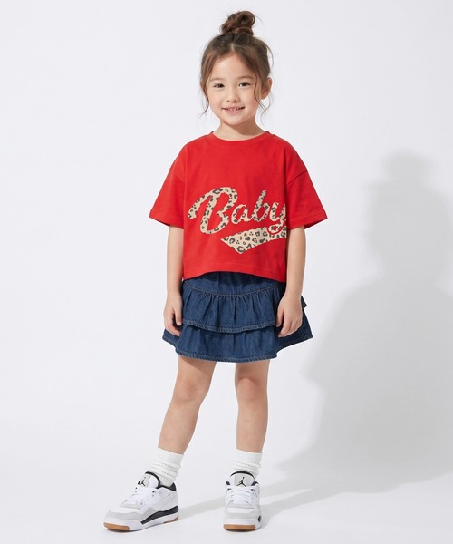 BABYDOLL(ベビードール)の「デニムティアードスカッツ 1567K(デニムスカート・キッズ・ライトインディゴブルー/ライトブルー・140cm/130cm/120cm/110cm/100cm/90cm)」の7枚目の写真