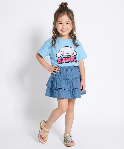 BABYDOLL(ベビードール)の「デニムティアードスカッツ 1567K(デニムスカート・キッズ・ライトインディゴブルー/ライトブルー・140cm/130cm/120cm/110cm/100cm/90cm)」の4枚目の写真